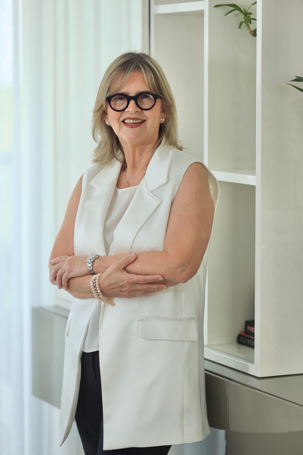 María Clara "Lala" García en su casa en Barranquilla